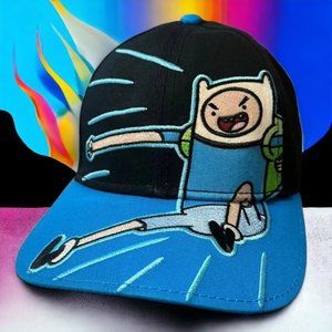 Cartoon Network Blue-Black Adventure Time with Finn & Jake Adjustable Cap Hat